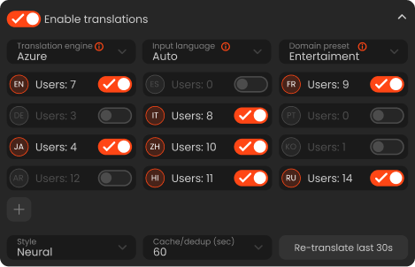 Connect audio & video sources